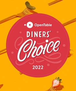OpenTable Winner Diner's Choice 2022